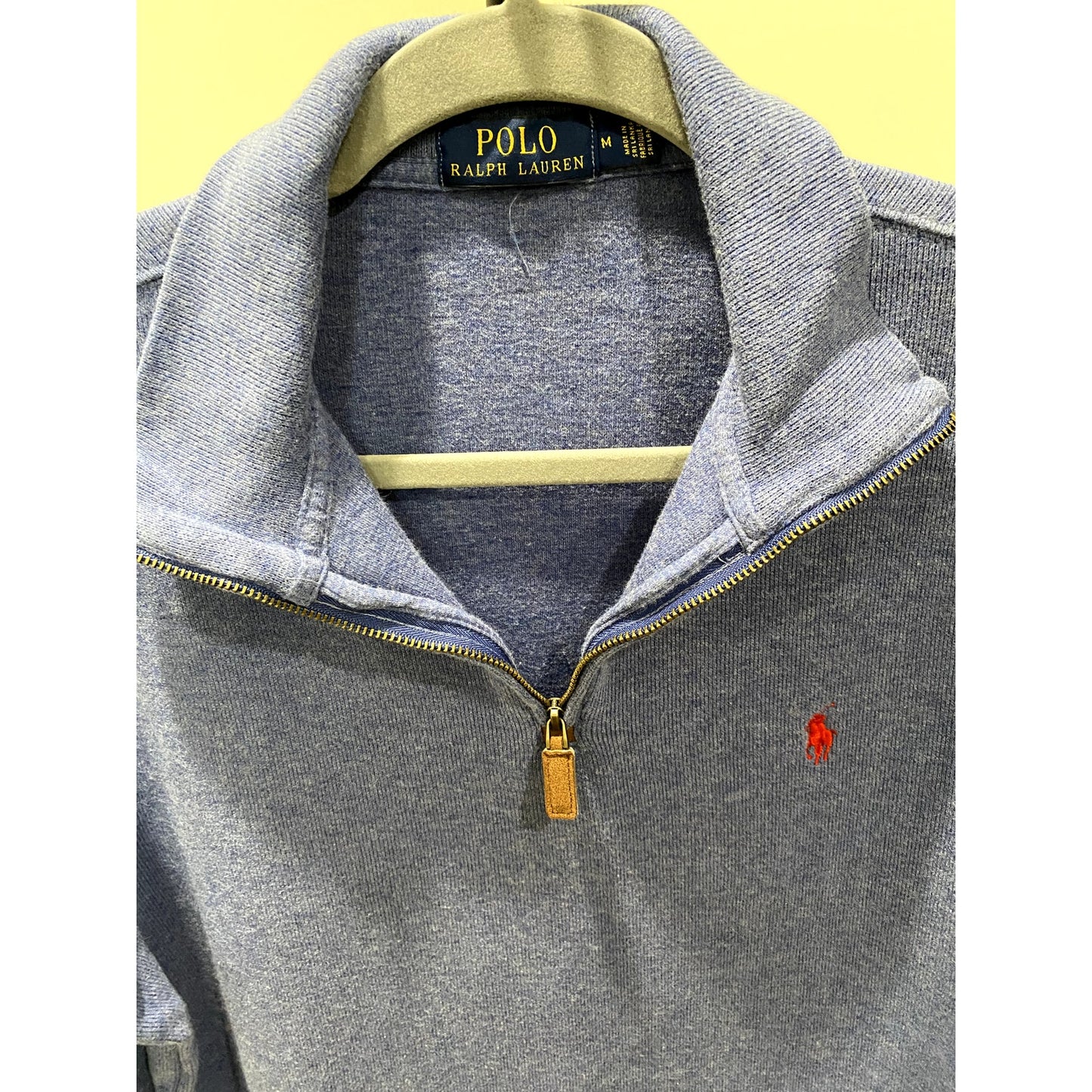 Polo Ralph Lauren Blue Half Zip Sweater - Size M (EUC)