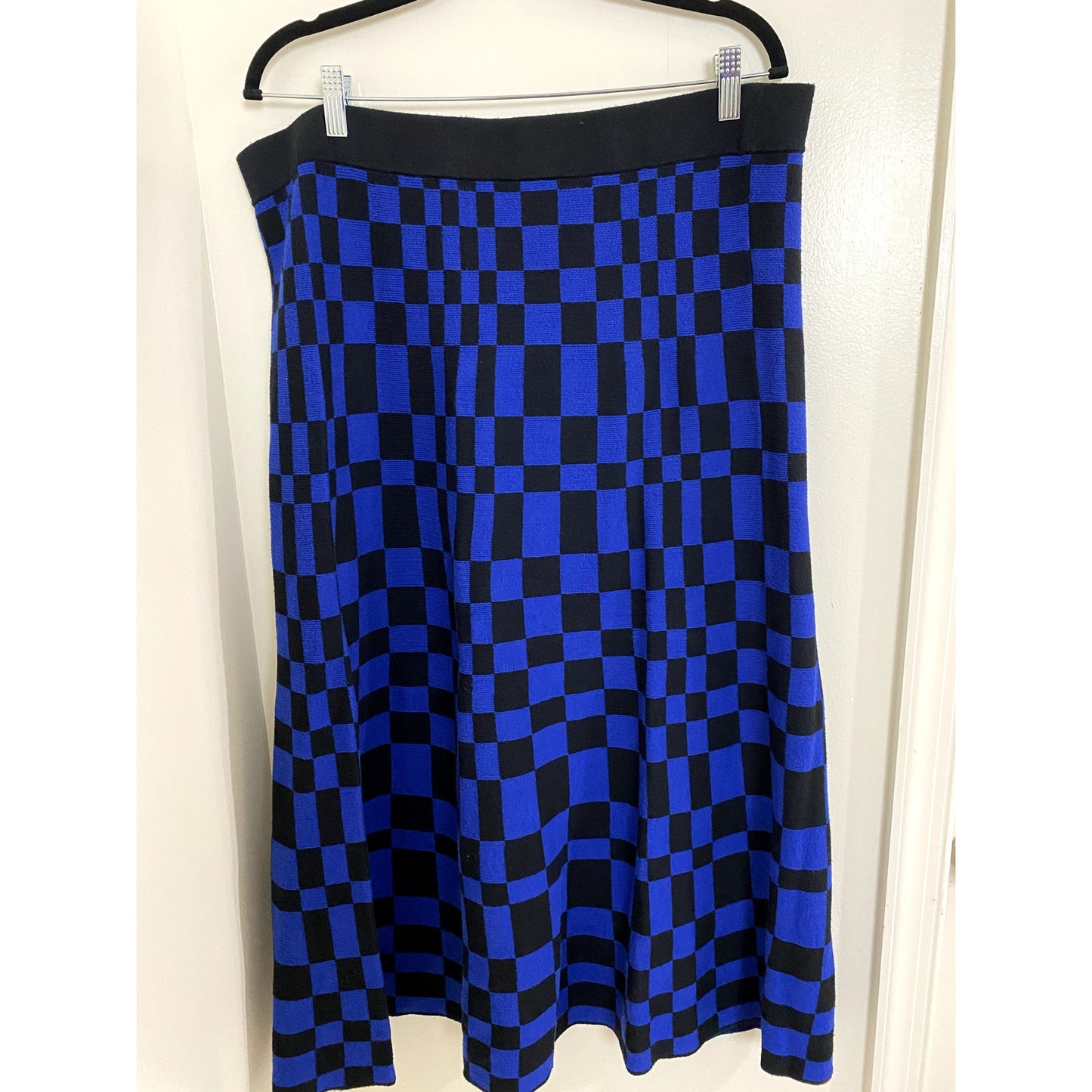 Kahlana Barfield Brown Black/Blue Sweater Skirt - Size XL (EUC)