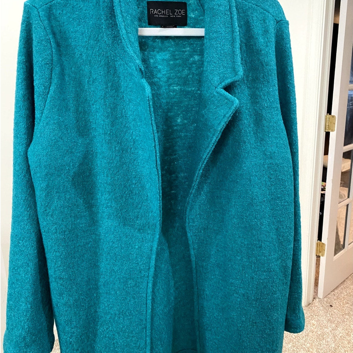 Rachel Zoe Teal Wool Blend Open Jacket  - Size M (EUC)