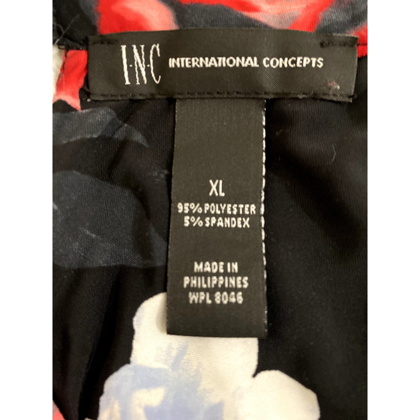 Inc. International Concepts Sleeveless Black Floral Blouse - Size XL (EUC)