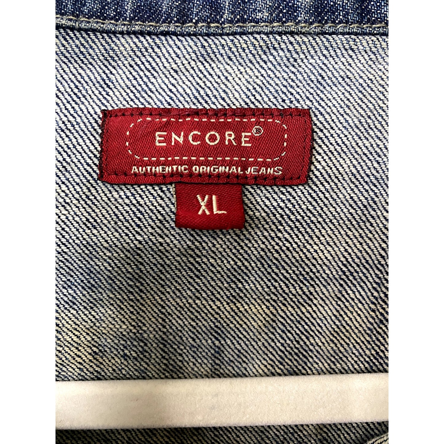 Encore BlueButton Up Crop Denim Jacket - Size XL  (EUC)