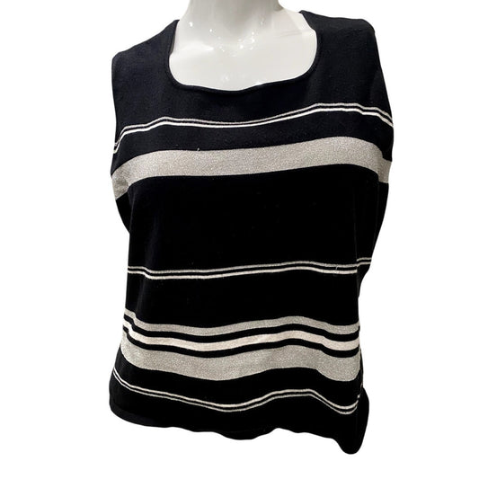 Apostrophe Woman Sleeveless Black Sweater - Size 20/22 (EUC)