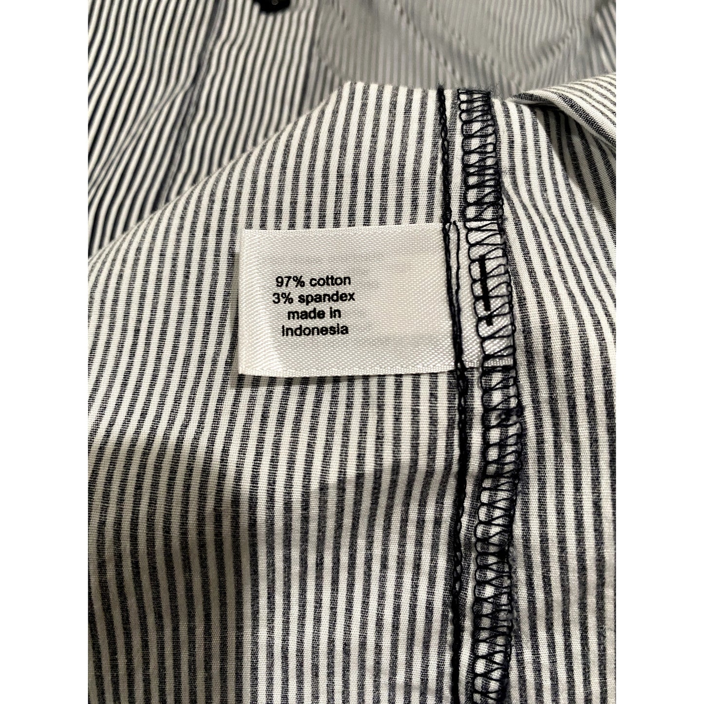 Lane Bryant No Peek Collection Blue/White Pinstriped Blouse - Size 20 (EUC)