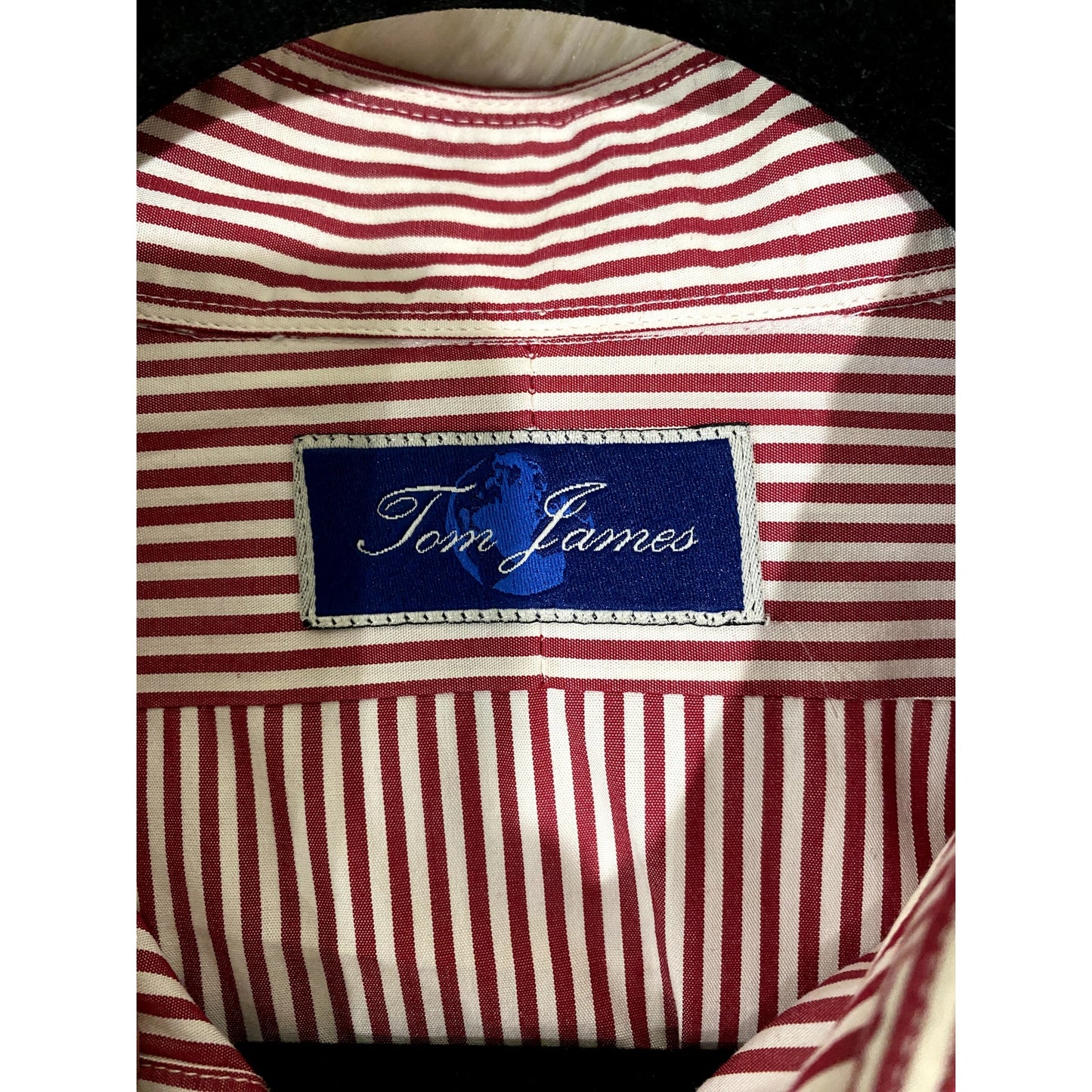 Tom Jones Executive Collection Red/White Button Down Shirt - Approx. 2XL (EUC)