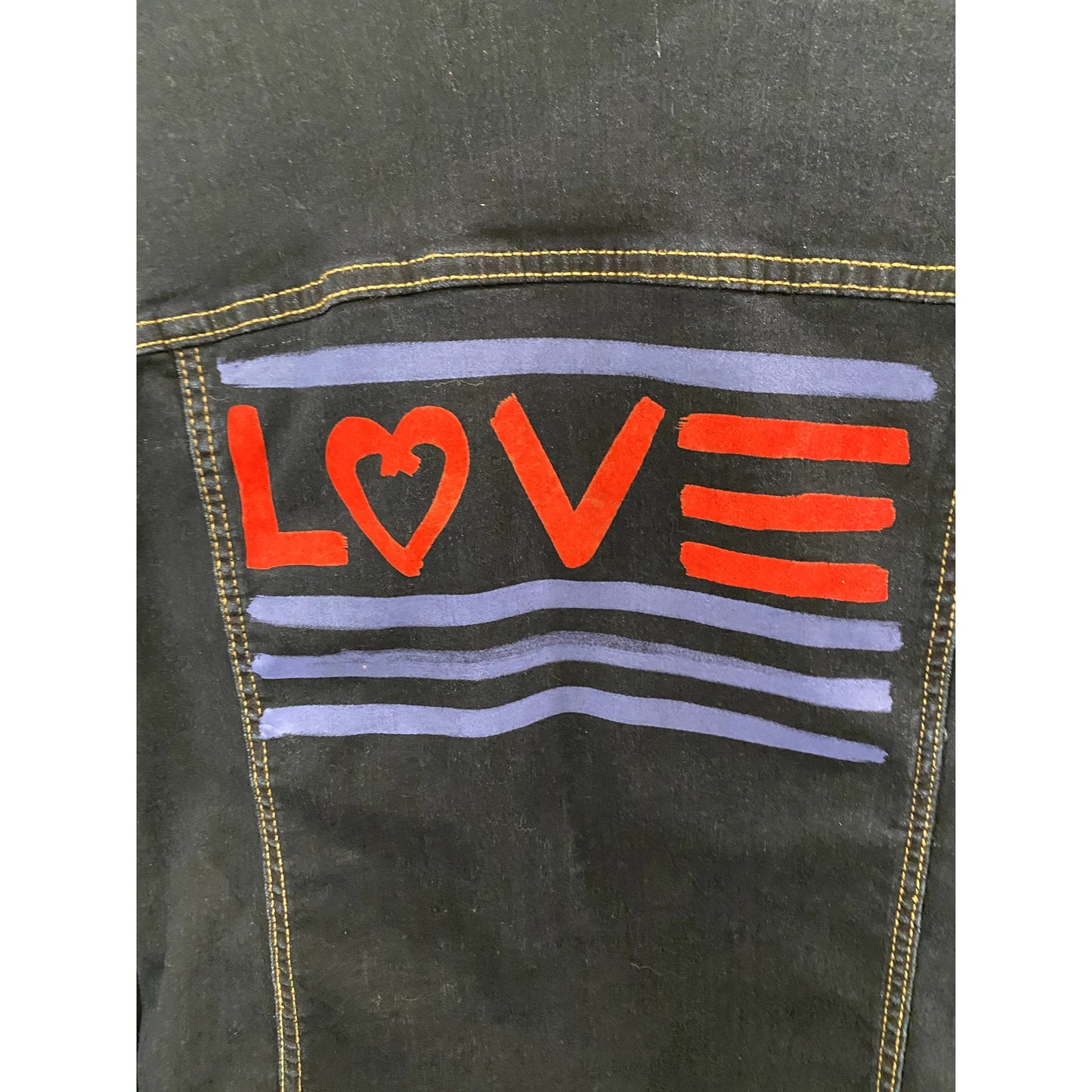 EV1 LOVE Denim Jacket - Size XL (EUC)