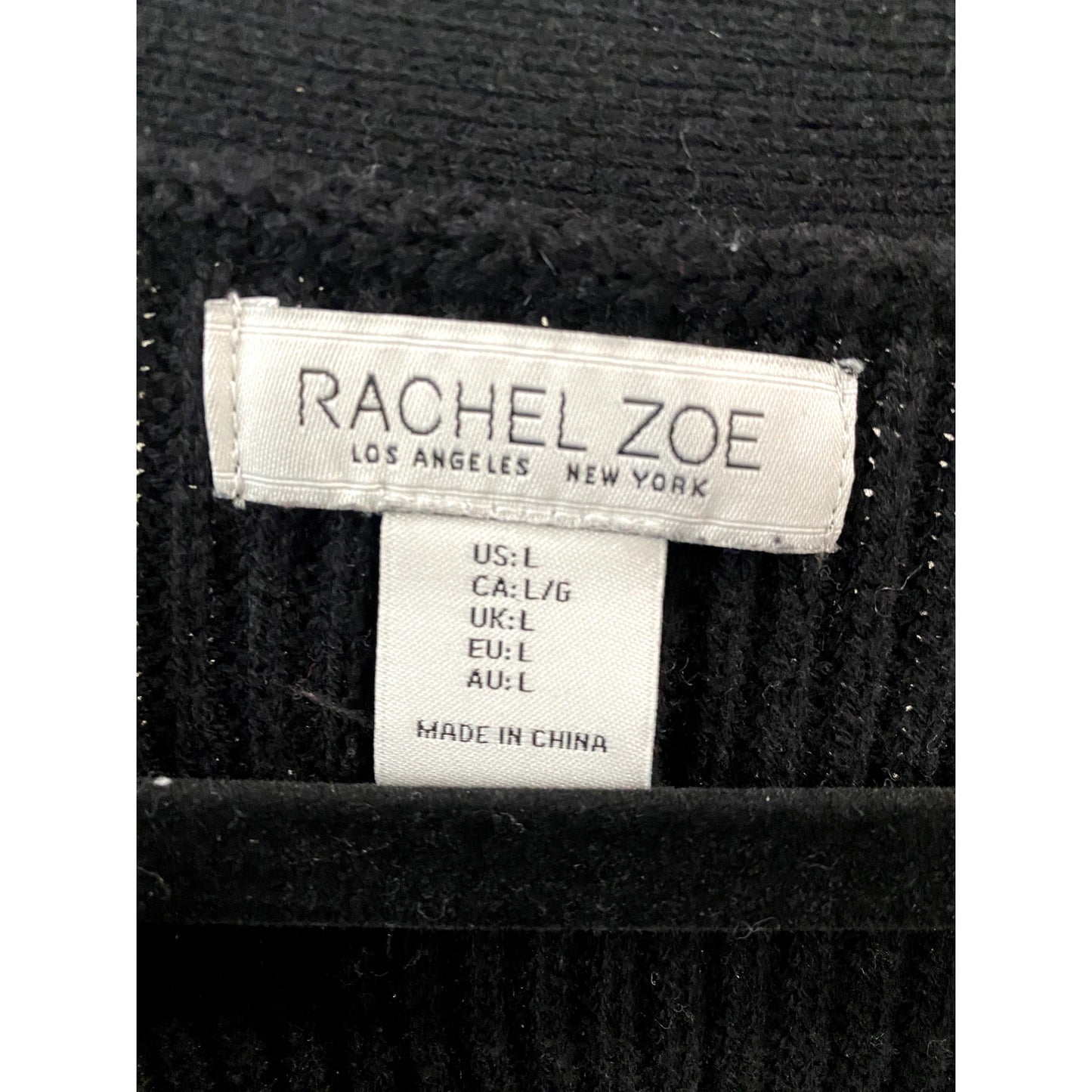 Rachel Zoe Henley Sweater with Horizontal Stripes - Size L (EUC)