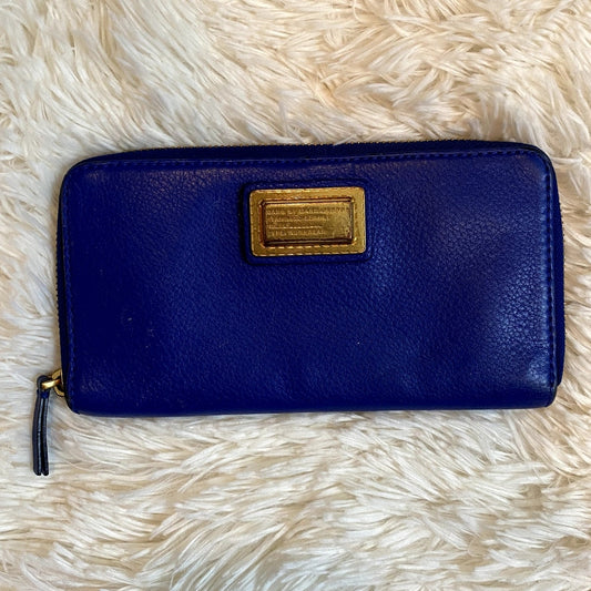 Marc by Marc Jacobs Blue Leather Wallet - (VGUC)