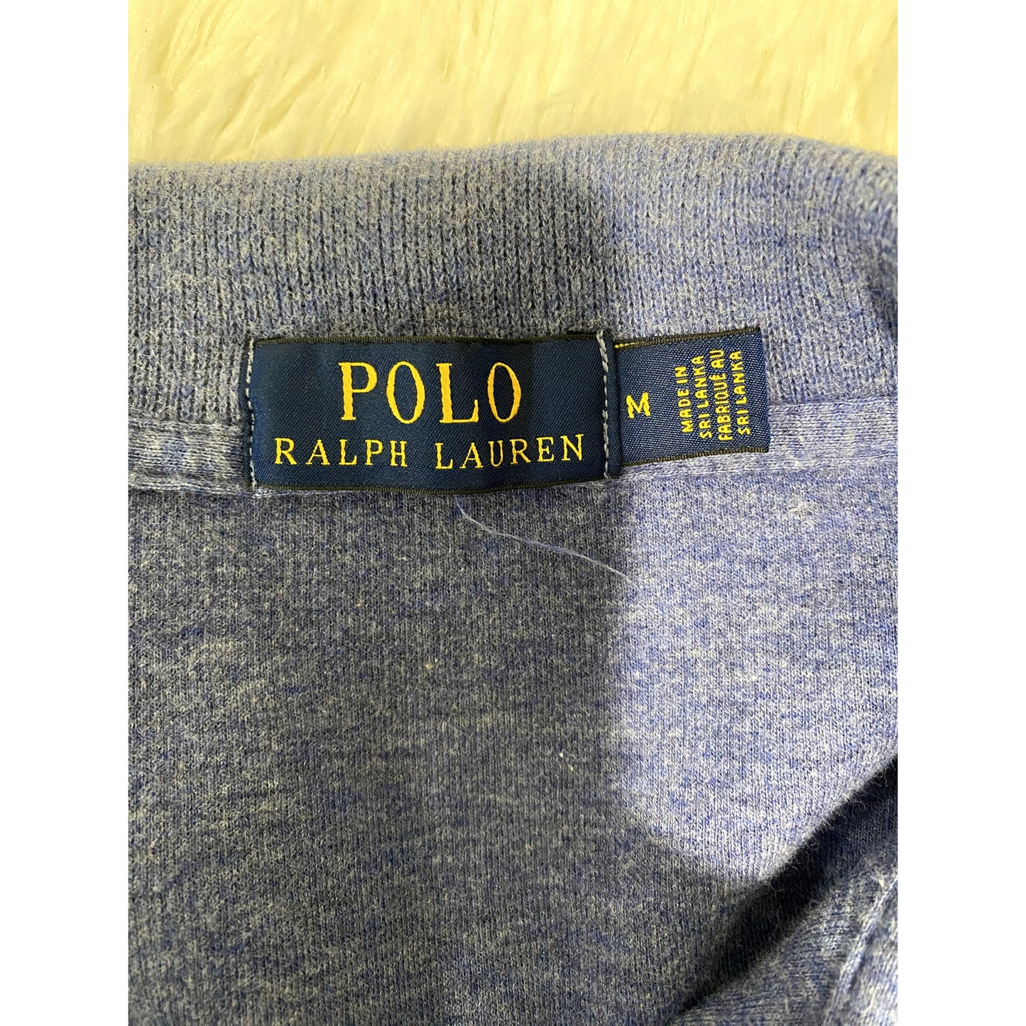 Polo Ralph Lauren Blue Half Zip Sweater - Size M (EUC)