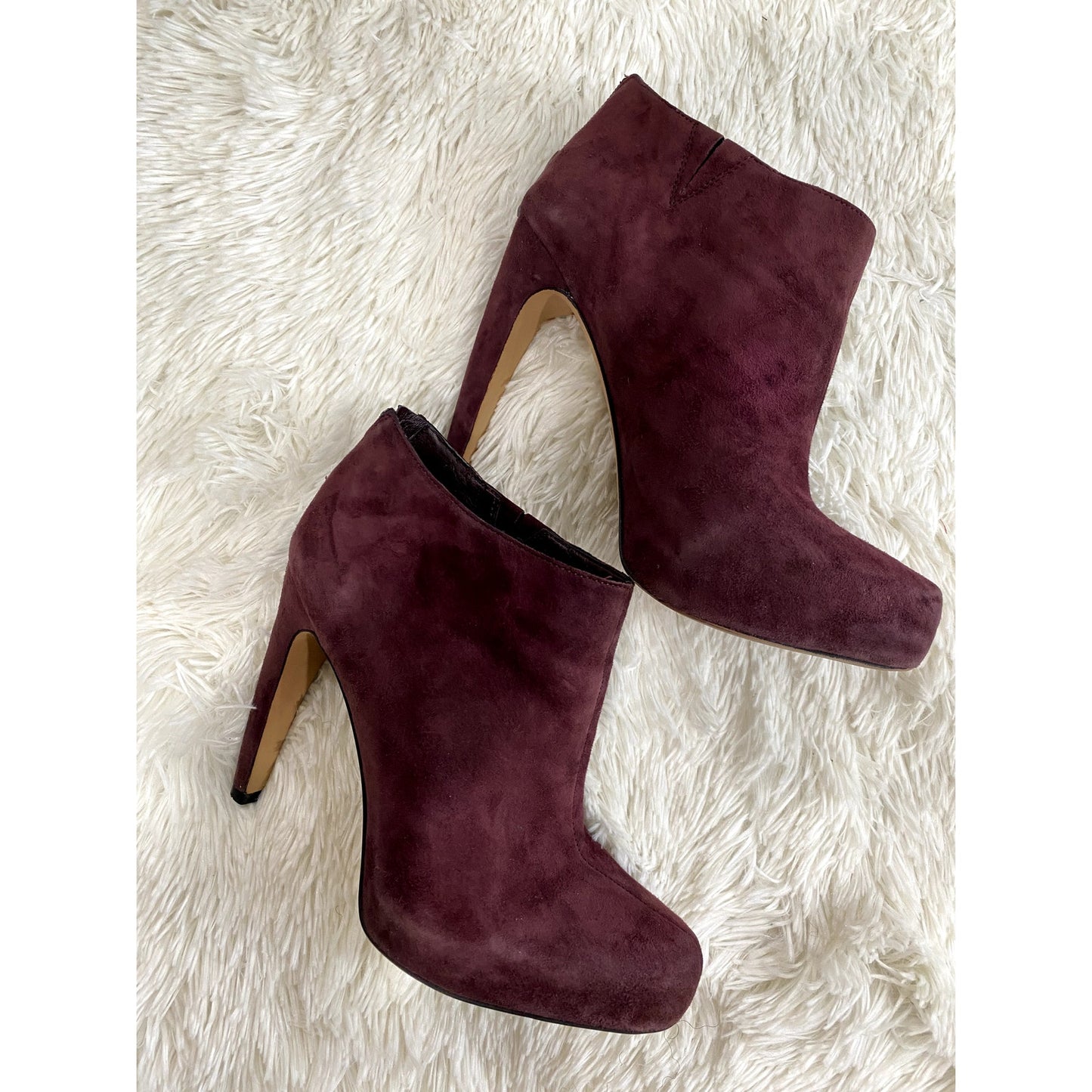 Sam Edelman Keaton Wine Platform Bootie - Size 9 (EUC)