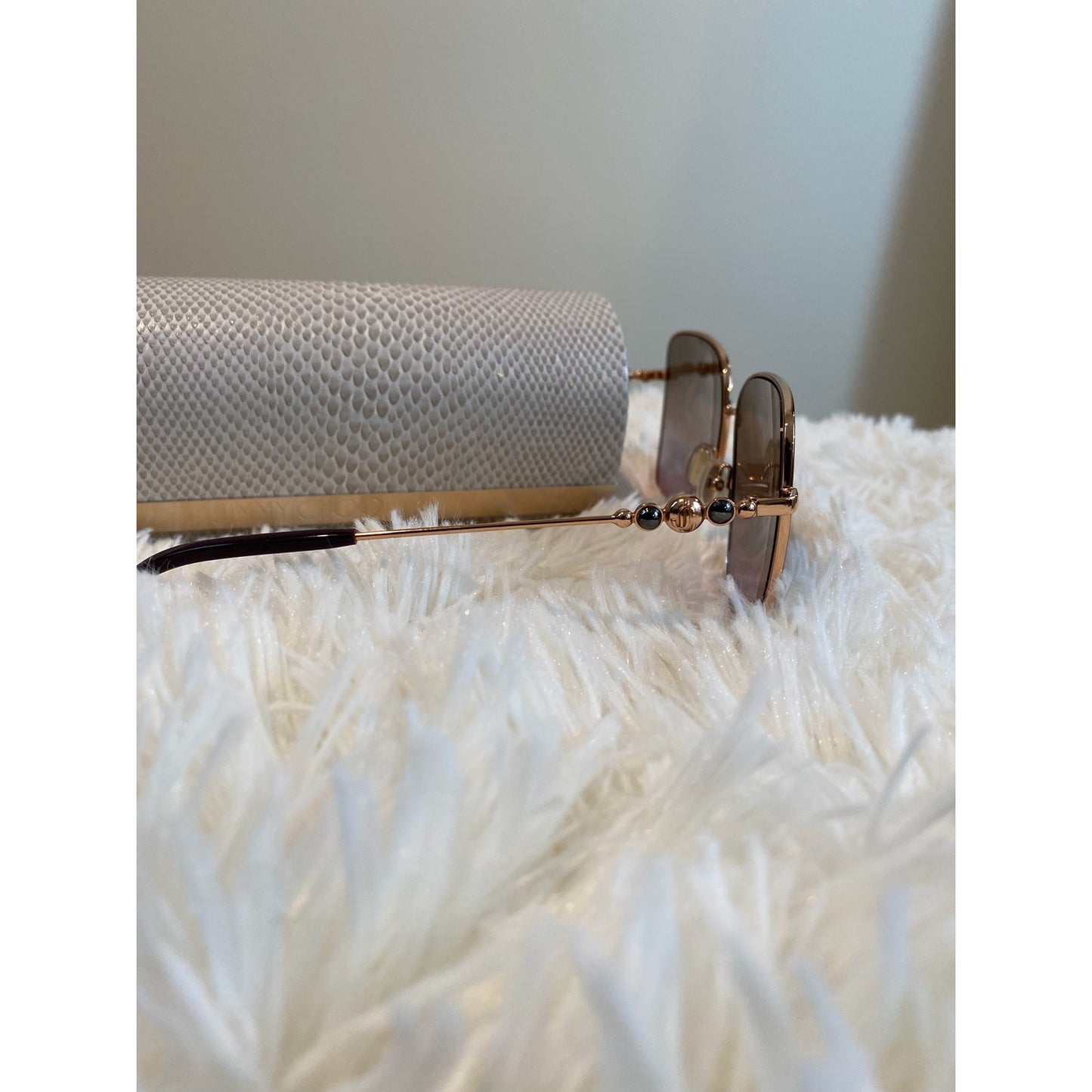 Jimmy Choo Hester Metal Square Framed Sunglasses