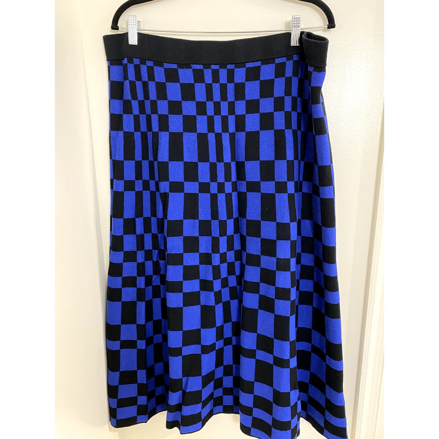 Kahlana Barfield Brown Black/Blue Sweater Skirt - Size XL (EUC)