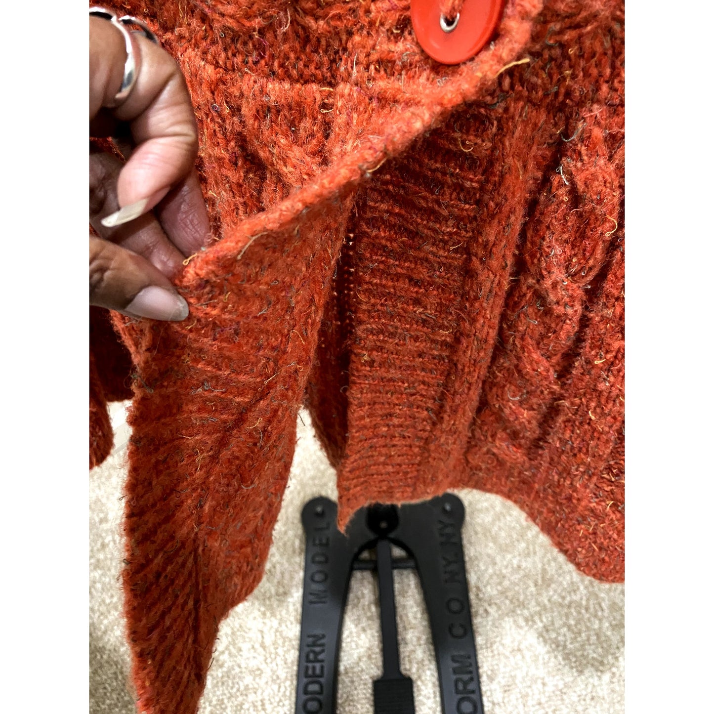 DressBarn Orange Harvest 3 Button Cardigan - Size XL (EUC)