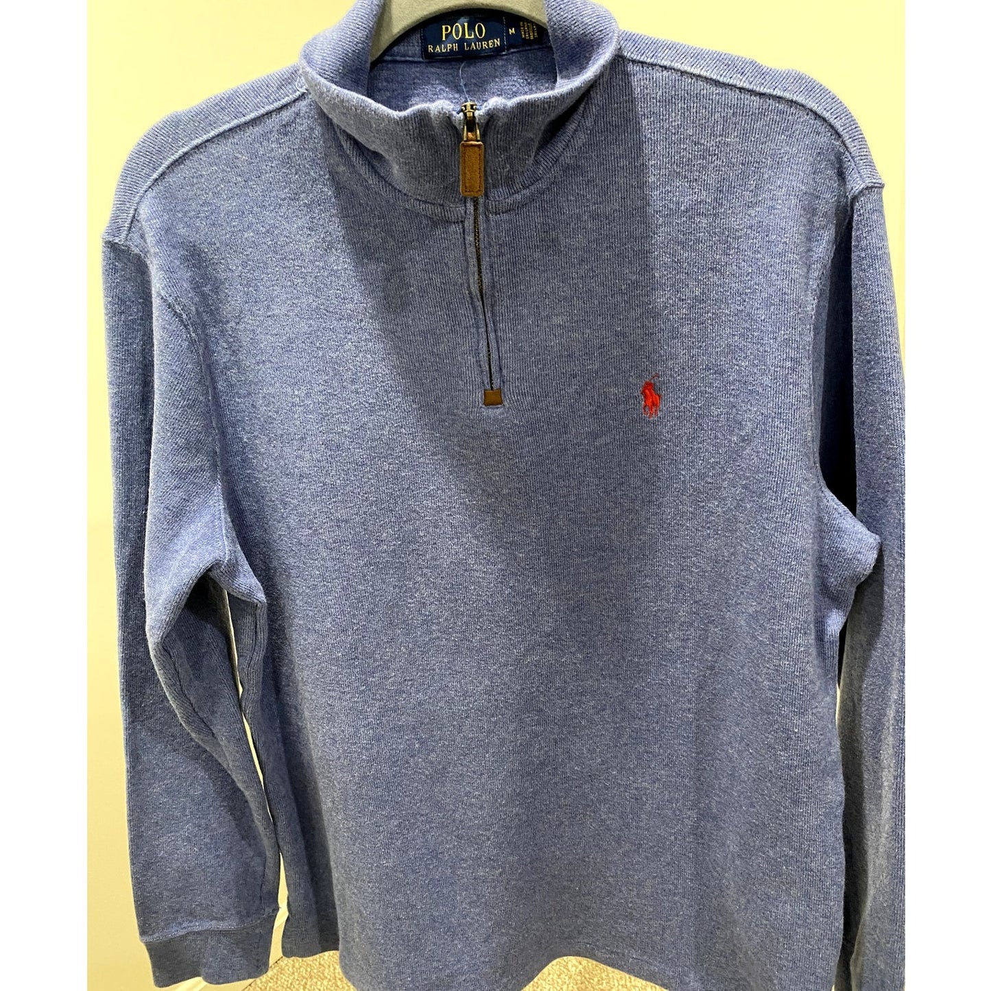 Polo Ralph Lauren Blue Half Zip Sweater - Size M (EUC)