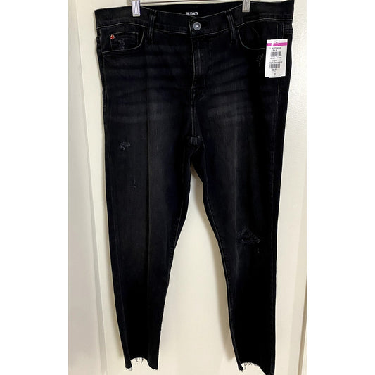 Hudson Natalie Black Mid-Rise Jeans - Size 33 (NWT)