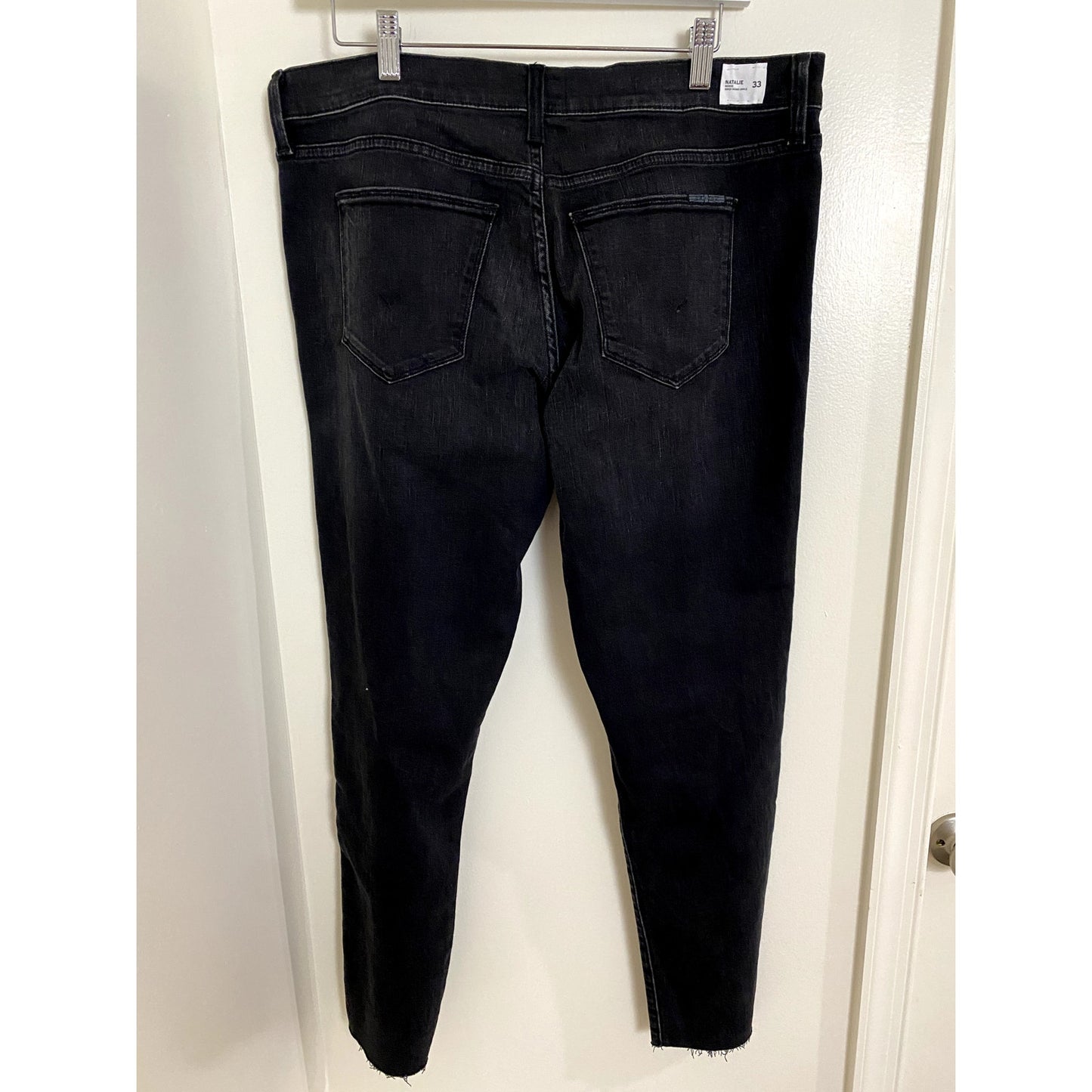 Hudson Natalie Black Mid-Rise Jeans - Size 33 (NWT)