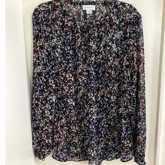 Liz Claiborne Multiprint Blouse - Size LT (EUC)