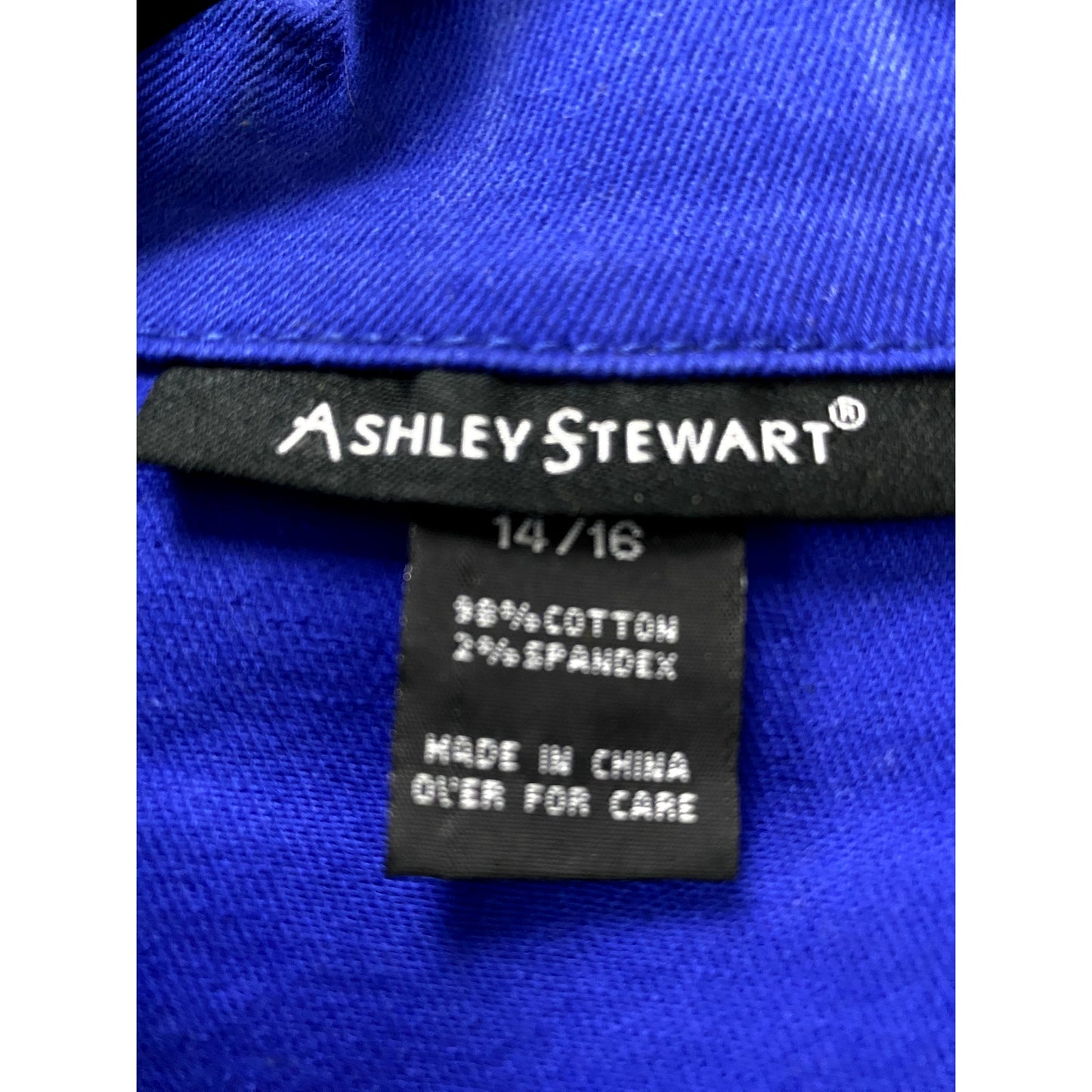 Ashley Stewart Colbolt Blue Jacket  - Sz.14/16 (NWT)