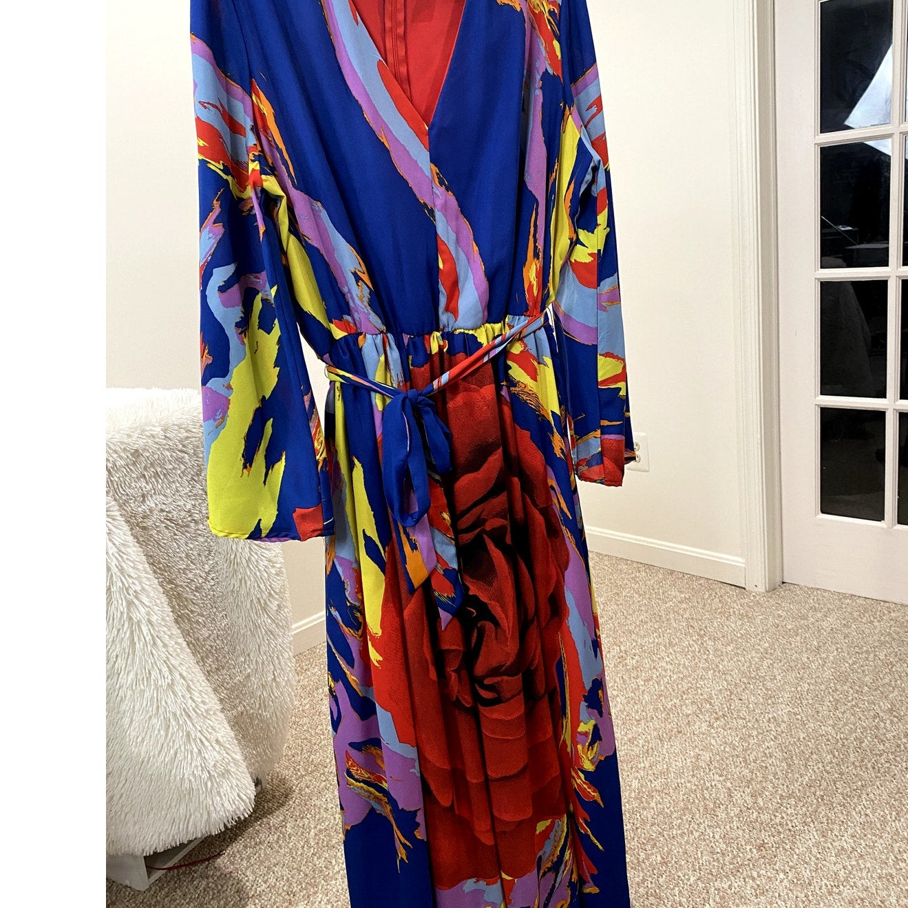 Ashley Stewart Multiprint Maxi Dress - Size 18/20 (EUC)