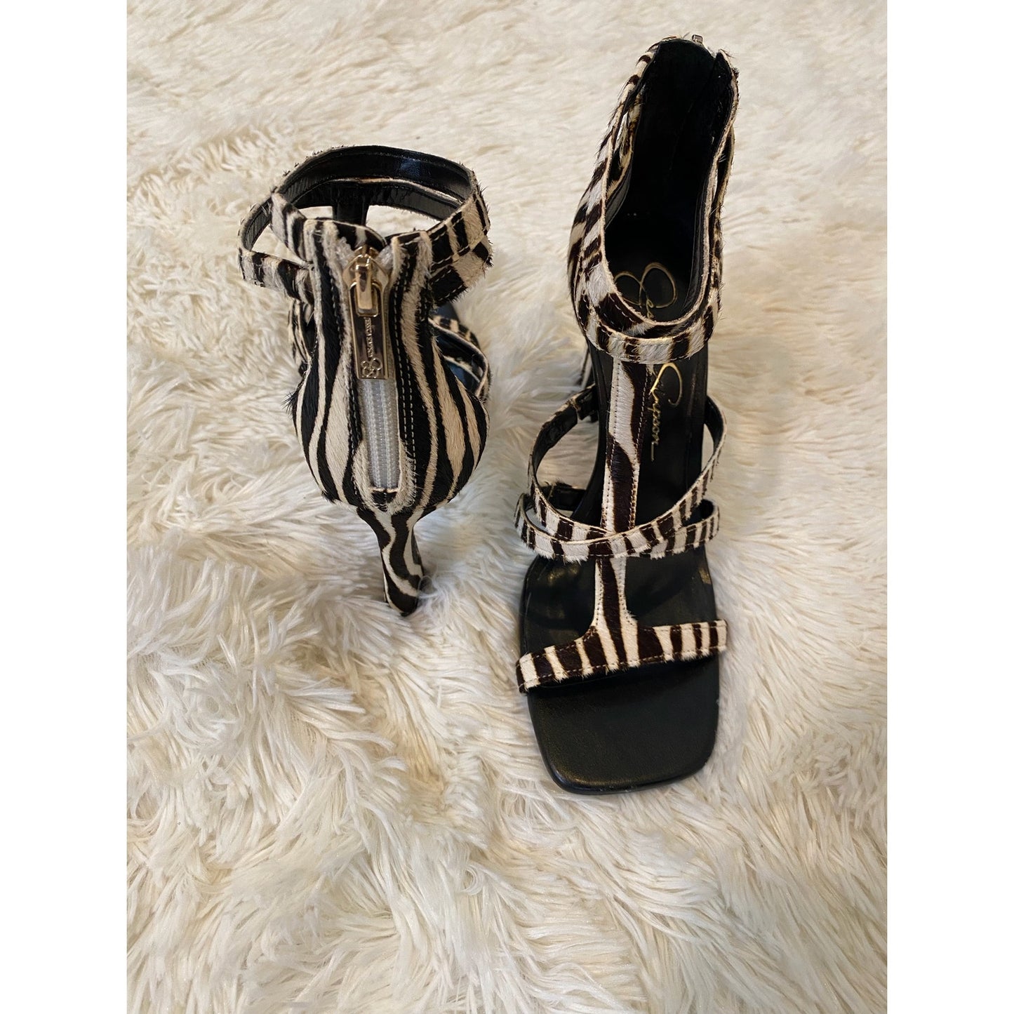 Jessica Simpson Aaralyn Animal Print Sandal NEW with box