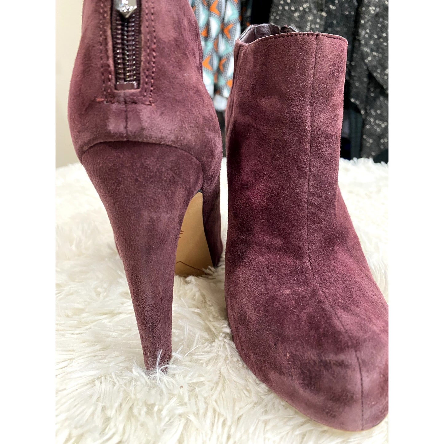 Sam Edelman Keaton Wine Platform Bootie - Size 9 (EUC)